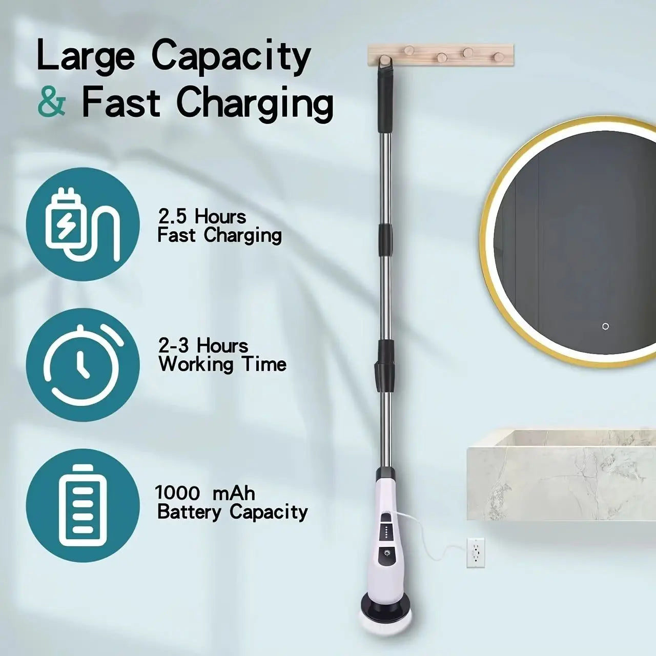Scrubix Electric Cleaning Brush-9-in-1 Power Scrubber